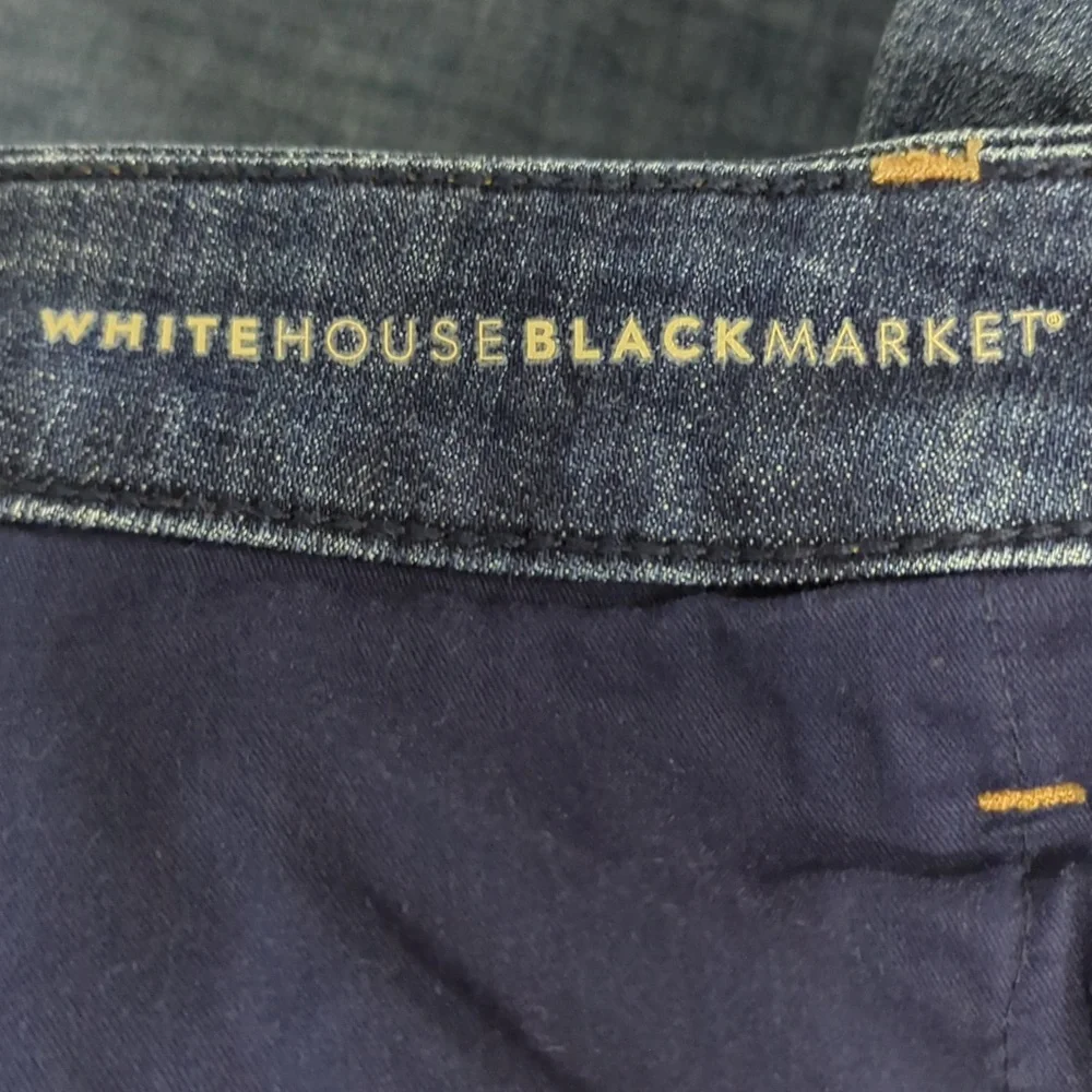 WHBM EVERYDAY SOFT Skinny Ankle, Trim Detail, Blue Women's Jeans Size 16